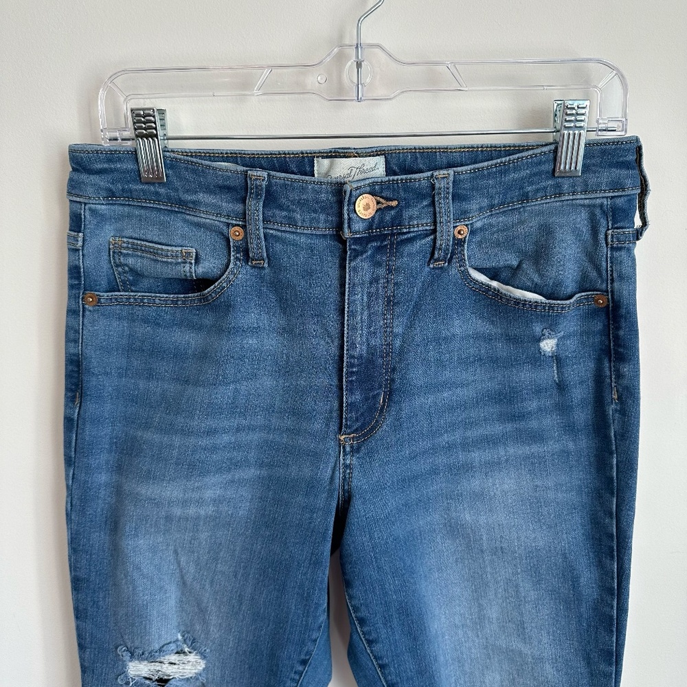 Universal Thread Distressed High Rise Skinny Jeans Size 8 - Picture 2 of 8
